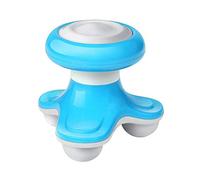 Oytrui Mini Masseur électrique Triangulaire à Vibrations et Ondes à Poignée électrique, Masseur pour Tout le Corps (Bleu anglais)