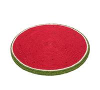 Oytrui Mur Monté Chat Scratcher Pad avec Ventouse Pastèque en Forme Mignon Chat Scratching Conseil Tapis pour Chats D'intérieur Chaton