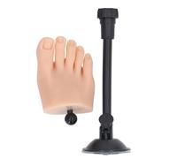 Oytrui Pied de Pratique des Ongles en Silicone, Modèle D'entraînement Flexible et Réaliste à Haute Simulation pour le Nail Art, avec Support, pour Salon de Manucure et Usage Domestique (Pied droit)