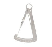 Oytrui Règle de L'étrier Intérieur, Outil de Mesure de Bijoux de Rouille en Acier Inoxydable avec une échelle Claire pour une Mesure Précise de 0 à 10 Mm