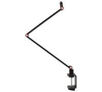 Oytrui Support de Projecteur de Bureau, Pince en Acier allié avec Adaptateur à Vis 1/4 Pouces, Conception Pliable Rotative, Rainure en Forme de U Maximum 8 Cm, Protection Adhésive