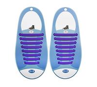 OYUEGE Lot de 8 paires de lacets élastiques en silicone sans nœud pour adultes pour bottes et baskets, chaussures décontractées, chaussures de planche, Color-h