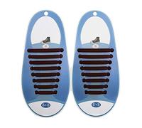 OYUEGE Lot de 8 paires de lacets élastiques en silicone sans nœud pour adultes pour bottes et baskets, chaussures décontractées, chaussures de planche, Color-k