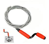 OYUUJII Furet Deboucheur Canalisation,5m x 6mm Deboucheur Evier Universelle | Professionnel Furet Canalisation à Manivelle Spirale de Nettoyage de Tuyaux pour Obstructions Tenaces