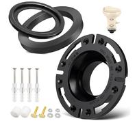 Oyviny Joint de toilette et kit de bride de sol de 7,6 cm pour toilettes Dometic série 300 310 320, combo 3 en 1 remplace la bride à douille 385345892 et le joint 385311652 et le joint à boule de