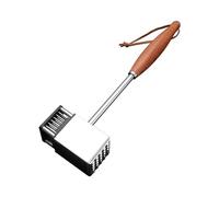OYWEHECE Professionnel Viande Attendrisseur Marteau en Acier Inoxydable, Heavy Duty Double Face Viande Tenderiser Maillet avec Anti-Slip Poignée en Bois,