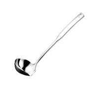 OYWOBET Louche de cuisine en acier inoxydable 304 avec bec verseur, ensemble d'ustensiles de cuisine, louche en métal pour la cuisine, les soupes, le service, les ragoûts (argenté)