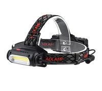 OYYMTE 360 ° rotatif double face LED Lampe de poche montée sur la tête du phare USB Charge Source multi-lumière blanche, rouge et vert ÉPI Phare