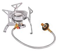 OYYMTE Camping Gaz Poêle 3500W Portable Portable Mini Tourbacking Poêle de Sackpacking avec Pêche Piezo Gaz Burner Butane for Camping en plein air Cuisine Randonnée Pique-nique Alpinisme Pêche