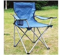 OYYMTE Chaise de pêche Pliante en Plein air Portable avec accoudoir Dossier de Dossier Loisirs Chaise Pliante Chaise de Plage 50 * 50 * 82cm Noir(Blu)