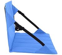 OYYMTE Coussin Pliant extérieur, Coussin de siège Stadium Coussin Portable Pique-Nique Camping Plage Sit Tapis avec Maille de Dos(Blu)