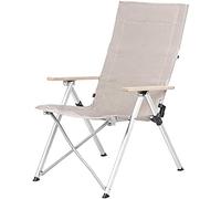 OYYMTE Fauteuil de Camping Pliant Portable Chaises de pêche en Plein air Loisirs Esquisse Chaise de Crochet for Jardin Park Beach Bbqs Confortable Repos(Beige)