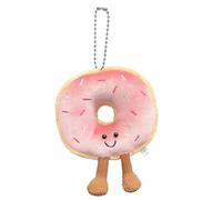 OYZOQ Porte-clés pendentif donut JC, peluche keychain pour femmes et enfants, accessoire de sac et de voiture, apporte du bonheur