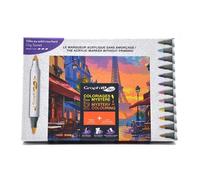 Oz GRAPH'IT GO Kit Coloriage Mystère CITY SUNSET - Set de Coloration Créatif