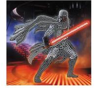 OZ INTERNATIONAL Carte à diamanter - Dark Vador de STAR WARS 18x18cm - Crystal Art Multicolors