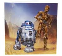 OZ INTERNATIONAL Carte à diamanter - R2-D2 et C-3PO STAR WARS 18x18cm - Crystal Art Multicolors G