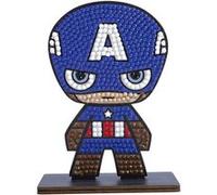 OZ INTERNATIONAL Kit figurine en bois à diamanter - Captain America Marvel - 11 cm Multicolors G