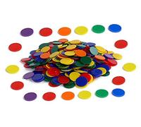 OZ INTERNATIONAL Lot de 500 jetons opaques en plastique, 6 couleurs assorties