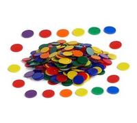 OZ INTERNATIONAL Lot de 500 jetons opaques en plastique, 6 couleurs assorties G