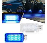 OZ-LAMPE 2× Bleu éclairage de porte pour Audi A2 A3 S3 8P 3P A4 S4 B5 B6 B7 B8 A5 S5 A6 S6 C5 C6 A7 A8 S8 RS4 RS6 R8 Q5 Q7 TT TTS Roadster TTRS