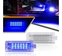 OZ-LAMPE 2× Bleu LED de voiture intérieur,Porte Bas Lampe Éclairage de coffre à LED Eclairage de Porte pour BMW E81 E87 E60 E61 E63 E64 E65 F01 F02 X5 E70 X6 E71 Z4 E85 E86