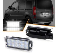 OZ-LAMPE 2X Éclairage de plaque d'immatriculation LED pour Renault Vel Satis Twingo 2 Clio 3 Clio 4 Espace 4 Laguna 3 Laguna 2 Phase 2 Master 2 Megane 2 Megane 3 Feux Arrière