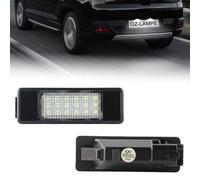 OZ-LAMPE 2X LED Éclairage de plaque d'immatriculation pour PEUGEOT 106 1007 207 307 308 3008 406 407 508 Expert III RCZ 2D COUPE, Eclairage Plaque pour CITROEN BERLINGO C2 C3 C4 C5 C6 C8