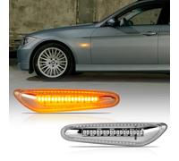 OZ-LAMPE Clignotants latéraux à LED Pour E46 E36 E90 E91 E60 E61 E81 E82 E87 E88 E92 E93 E84 E83 E53, Ambre 18 SMD clignotant Latéral Répétiteur, Clair