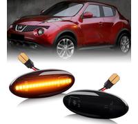 OZ-LAMPE Clignotants Latéraux Feux, Clignotants à LED pour Cube Juke Leaf Micra K12 K13 Note E11 Qashqai J10 X-trail T31, feux de répétition latéraux avec CanBus, Sans Erreur