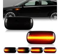 OZ-LAMPE Clignotants latéraux LED, Feux de Répétition Latéraux Pour Audi A3 S3 8P A4 S4 RS4 B6 B7 B8 A6 S6 RS6 C5 C7 A8 D3 TT 8J Roadster, Clignotants Dynamiques à LED avec Canbus Sans Erreur