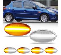 OZ-LAMPE Clignotants lateraux pour 1007 107 206 207 307 407 607 Partner Expert, Dynamiques pour Indicateurs latéraux pour Citroen C1 C2 C3 C5 C6 Xsara Picasso Berlingo Jumpy, Clair