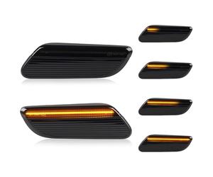 OZ-LAMPE Dynamiques Clignotant Latéral LED pour BMW Mini cooper F55 F56 F57 LC12 2022 2023 2024, Clignotant Latéraux avec Canbus Sans Erreur, Feux de Répétition Latéraux, 2 Pezzi