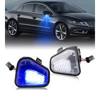OZ-LAMPE LED Avant Sous Miroir Lumière Rétroviseur pour VW CC EOS Passat 4Motion Santana Scirocco,LED Lumière de flaque de rétroviseur Sans Erreur 12V 5000K Blanc