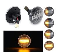 OZ-LAMPE LED Dynamique Clignotants Indicateur,Clignotants dynamiques à LED pour Range Rover L322 2002-2012,Feux de Répétition latéraux avec CanBus Sans Erreur Lentille Fumée 2PCS