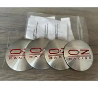 OZ Racing Autocollant pour cache-moyeu de roue de voiture 56 mm Rouge chromé
