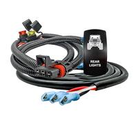 OZ-USA Plug and Play - Faisceau de câblage à 3 fils avec interrupteur à bascule marche/arrêt pour lumières LED à double fonction - Compatible avec Polaris RZR PRO XP Ranger General ADV 2018-2026