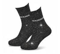 OZABI Chaussettes Femme Lurex Message Humoristique- 2143 ANTHRA- 36/41