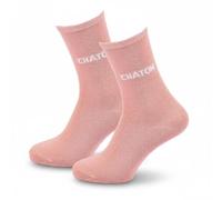 OZABI Chaussettes Femme Lurex Message Humoristique- 2143 SAUMON- 36/41