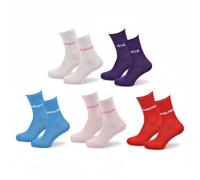OZABI Chaussettes Femme Lurex Message Humoristique- 5 Paires CadeauxA- 36/41