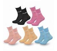 OZABI Chaussettes Femme Lurex Message Humoristique- 5 Paires CadeauxB- 36/41