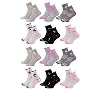 OZABI Chaussettes Femme QUARTER KAPPA Lot de 12 (as4, numeric, numeric_36, numeric_41, regular, regular, Pack de 12 Paires 3259)