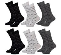 OZABI - Chaussettes homme CHRISTIAN LACROIX en Coton -Assortiment modèles photos selon arrivages- Pack de 6 Paires CXL Motifs 43/46