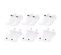 OZABI - Chaussettes homme KAPPA Socquettes Tiges courtes Pack de 6 Paires Blanches 39/42