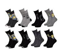 OZABI - Chaussettes homme Moi,Moche et Méchant en Coton -Assortiment modèles photos selon arrivages- Pack de 4 Paires 40/46