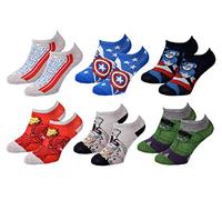 OZABI Chaussettes Pack Garçon MARVEL AVENGERS - Pack de 6 Paires SNEAKER 2487-31/35