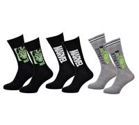 OZABI Chaussettes Pack Homme MARVEL AVENGERS - Pack 3 Paires HULK24-39/42