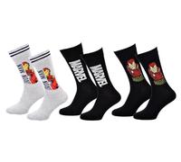 OZABI Chaussettes Pack Homme MARVEL AVENGERS - Pack 3 Paires IRON24-43/46