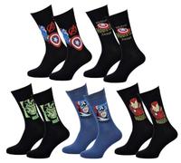 OZABI Chaussettes Pack Homme MARVEL AVENGERS - Pack 5 Paires AVEN24-43/46