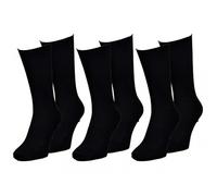 OZABI - Chaussettes sans élastique homme Spécial Jambes sensibles Pack de 3 Paires Unies Noires 43/46