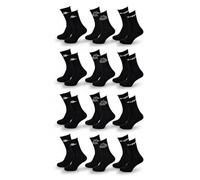 OZABI Chaussettes SPORT KAPPA CREW - Pack de 12 Paires- 1504X12 NOIR- 43/46
